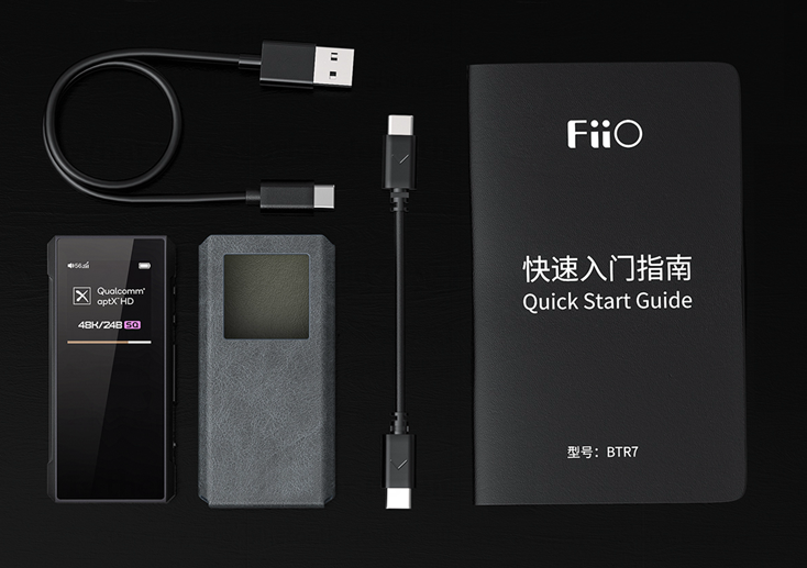 くすみ水色 【値下げ！】FiiO BTR7 / USB-C to Lightningケーブル